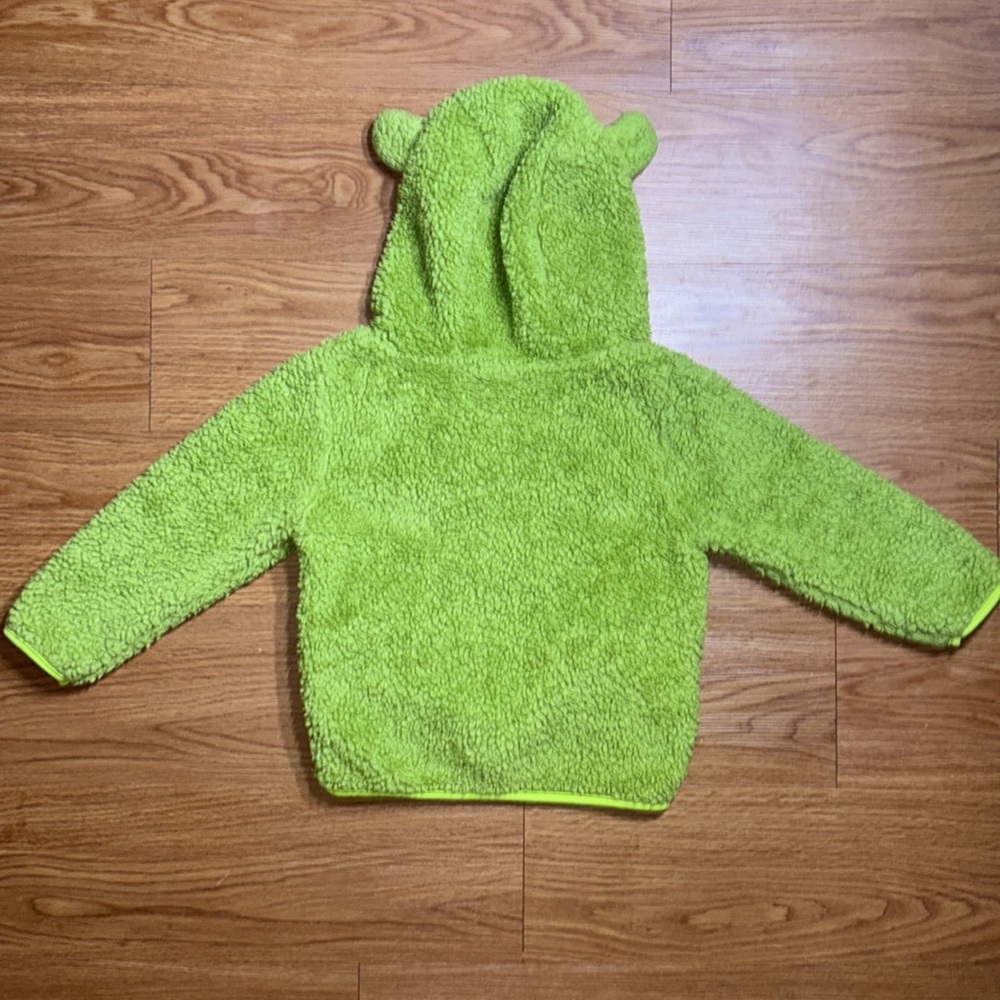 KIDS' BEARY COMFY SHERPA
JACKET IN GREEN - Picture 5 of 5